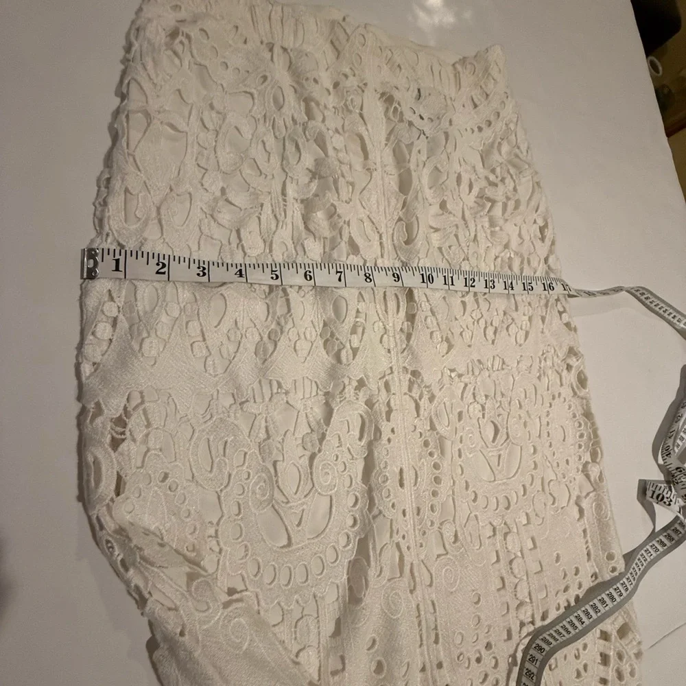Chico's White Lace Midi Skirt - Picture 5 of 7